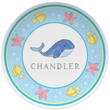 Personalized Ocean Life Kids Plate