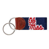 Ole Miss Key Fob - Dark Navy