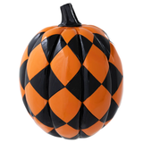 Orange & Black Checked Pumpkin