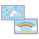 Personalized Over the Rainbow Kids Placemat