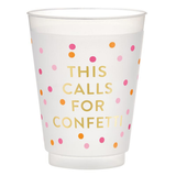 Confetti Gold Foil Frost Flex Cups