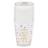Confetti Gold Foil Frost Flex Cups
