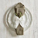 WHITE VELVET NAPKIN TIES