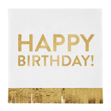 Happy Birthday Fringe Paper Beverage Napkins