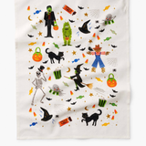 Halloween Parade Tea Towel