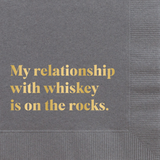 My Relationship Paper Cocktail Beverage Napkins