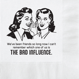 Bad Influence Paper Cocktail Beverage Napkins
