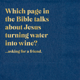 Bible Talks Paper Cocktail Beverage Napkins
