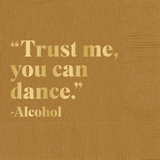 Trust Me Paper Cocktail Beverage Napkins