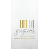 Hello Gorgeous Linen Paper Guest Towels