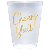 Personalized 16 oz Cheers Yall Frost Flex Cups