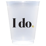 Personalized 16 oz I Do Frost Flex Cups
