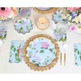 Wavy Hydrangea Paper Dinner Plates