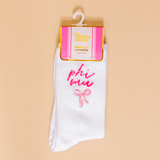 Phi Mu Crew Socks