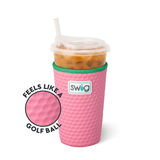 Pink Golf Ball Medium Iced Cup Coolie