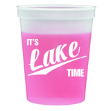 It's Lake Time Pink Stadium Cups