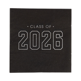 Class of 2026 Black Paper Beverage Napkins