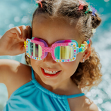 Petal Poppy Pink Kids Swim Googles
