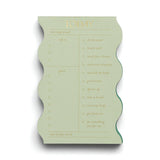 WAVY DAILY NOTEPAD - SAGE
