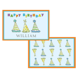 Personalized Party Hats Kids Placemat