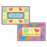 Personalized Peace Love Eat Kids Placemat