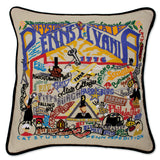 PENNSYLVANIA HAND EMBROIDERED PILLOW