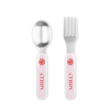 Personalized Peppermint Kids Fork & Spoon