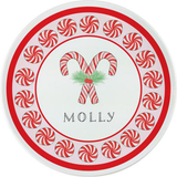 Personalized Peppermint Kids Plate