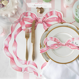 Die-Cut Heirloom Pink Bow Placemats