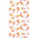 Pink Candy Corn Guest Towel