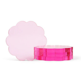 Pink Acrylic Scallop Coaster
