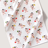 PINK ELEPHANTS TEA TOWEL