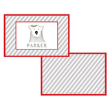 Personalized Polar Bear Kids Placemat