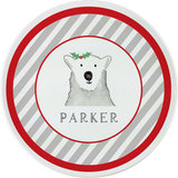 Personalized Polar Bear Kids Plate