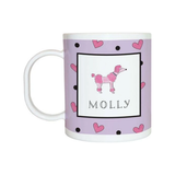 Personalized Poodle in Paris Kids Mug