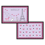 Personalized Poodles in Paris Kids Placemat