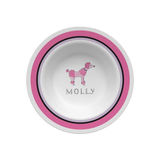 Personalized Poodles in Paris Kids Bowl
