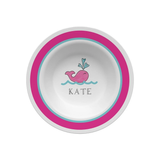 Personalized Preppy Whale Kids Bowl