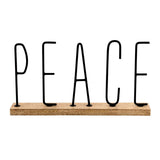 PEACE WOOD SIGN