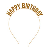 HAPPY BIRTHDAY HEADBAND - GOLD