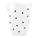BLACK POLKA DOT FROST FLEX CUPS