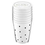 BLACK POLKA DOT FROST FLEX CUPS