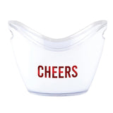 CHEERS ACRYLIC BUCKET - RED