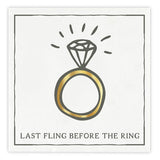 LAST FLING FOIL PAPER BEVERAGE NAPKINS