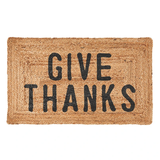 Give Thanks Jute Doormat