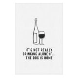 DRINKING WITH DOG TEA TOWEL