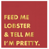 Feed Me Lobster Paper Beverage Napkins