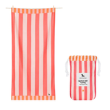 X-Large Raspberry Road Cabana Stripe Quick Dry Towel
