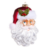 SANTA WITH GLASSES ORNAMENT