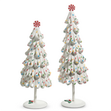 WHITE ICING TREES WITH SPRINKLES